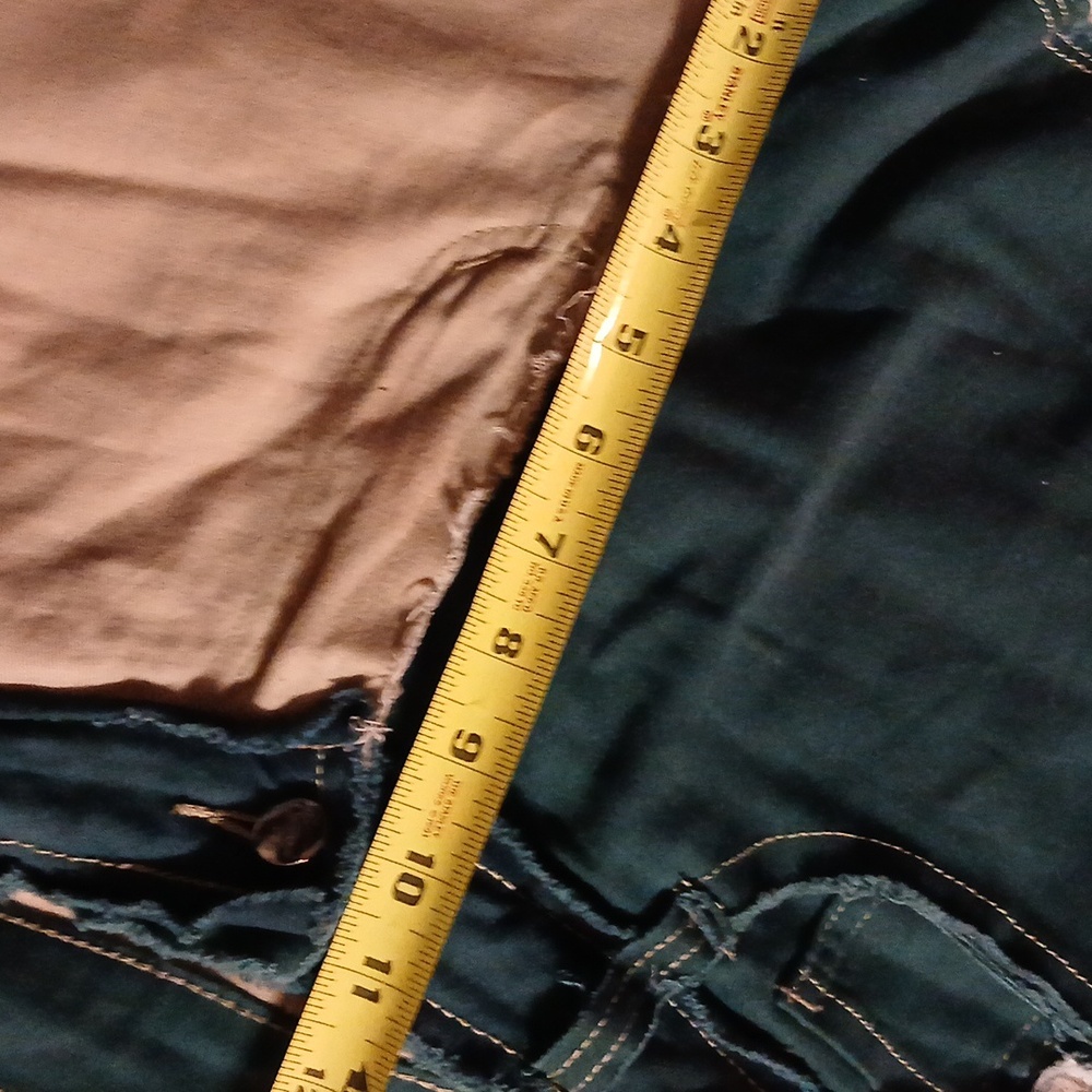 Retro Patch Work Raw Hem Jeans - Picture 4 of 10